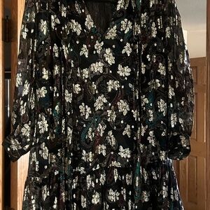 ZARA SALE! Metallic Thread Beautiful 🤩 Maxi Dress! M/L